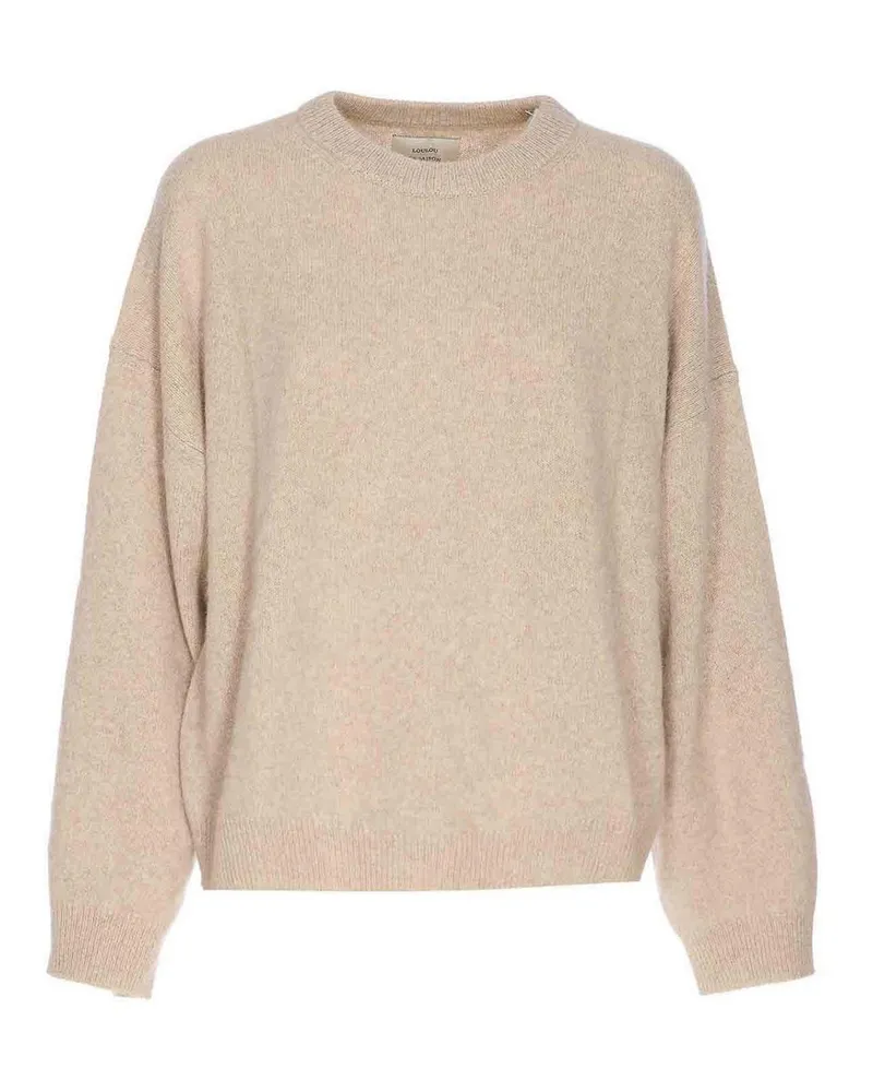 Loulou Studio Rundhalspullover - Beige Beige