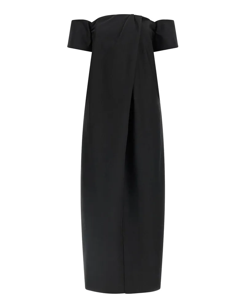 Magda Butrym Knielanges Kleid - Schwarz Schwarz