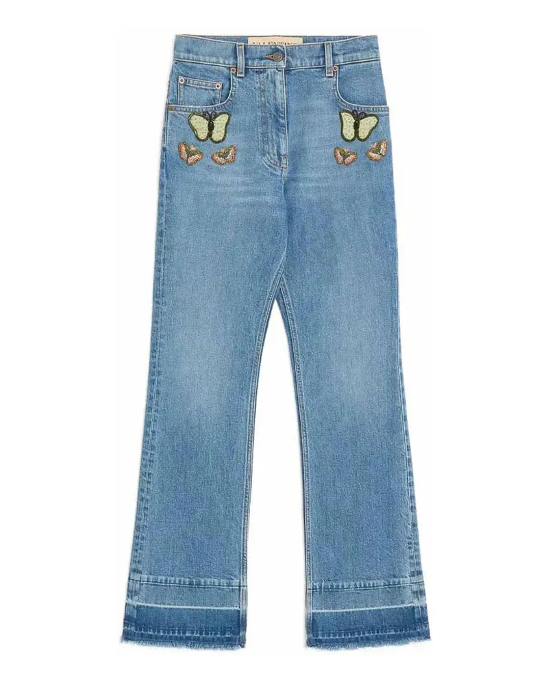 Valentino Garavani Straight Leg Jeans - Blau Blau