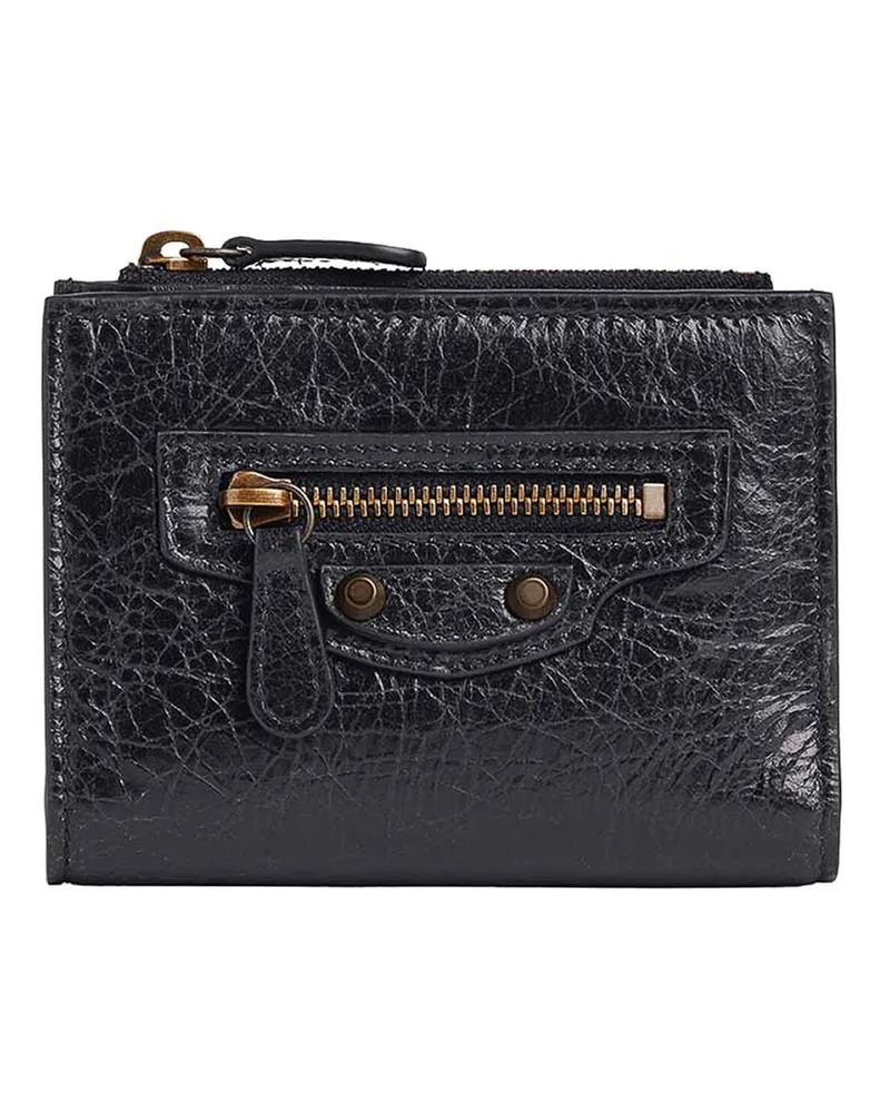 Balenciaga Portemonnaie - Schwarz Schwarz
