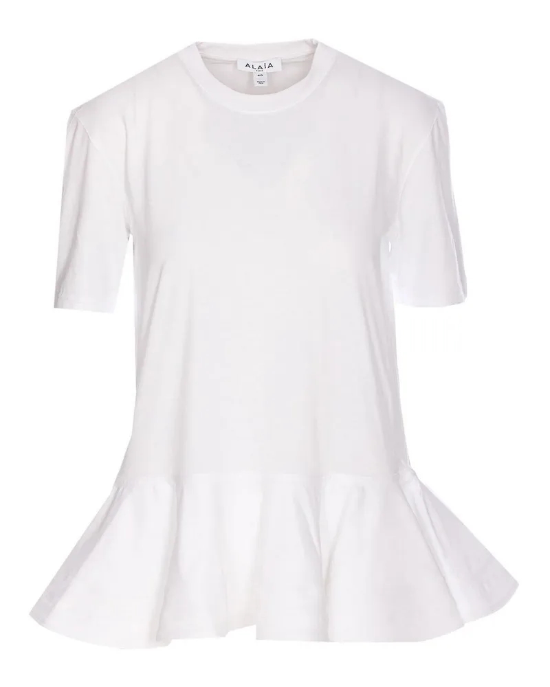 Alaïa T-Shirt - Weiß Weiß