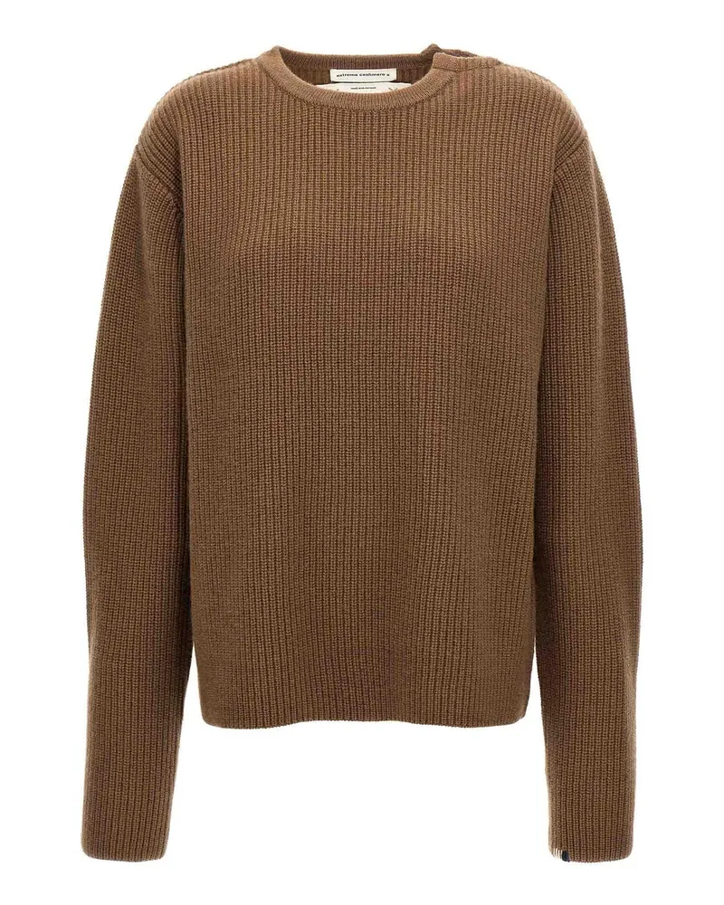 extreme cashmere Rundhalspullover - Braun Braun