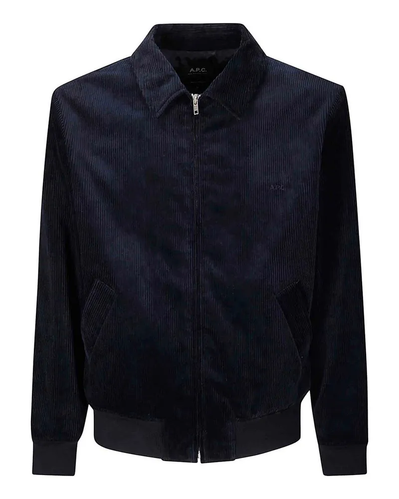 A.P.C. A. P.C. Lederjacke - Blau Blau