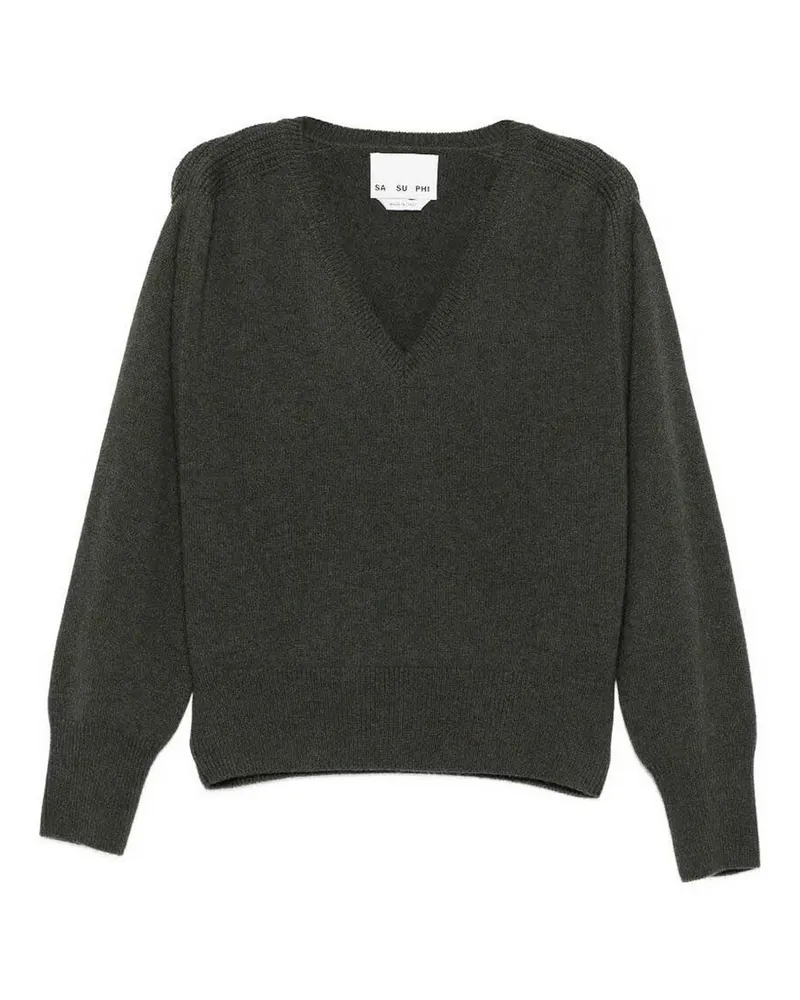 Sa Su Phi V-Pullover - Grün Grün