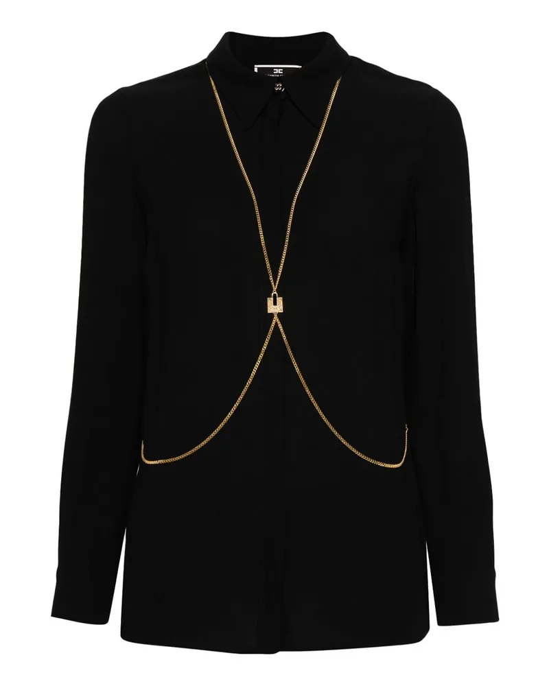 Elisabetta Franchi Hemd - Schwarz Schwarz