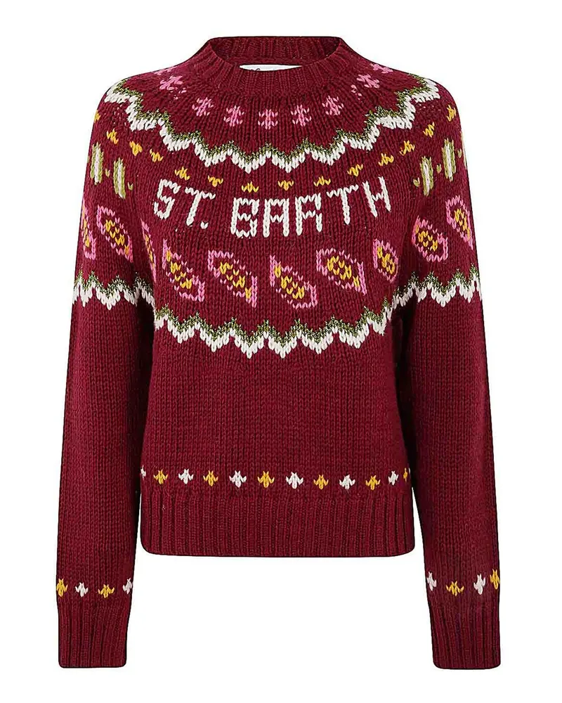 MC2 Saint Barth Rundhalspullover - Rot Rot