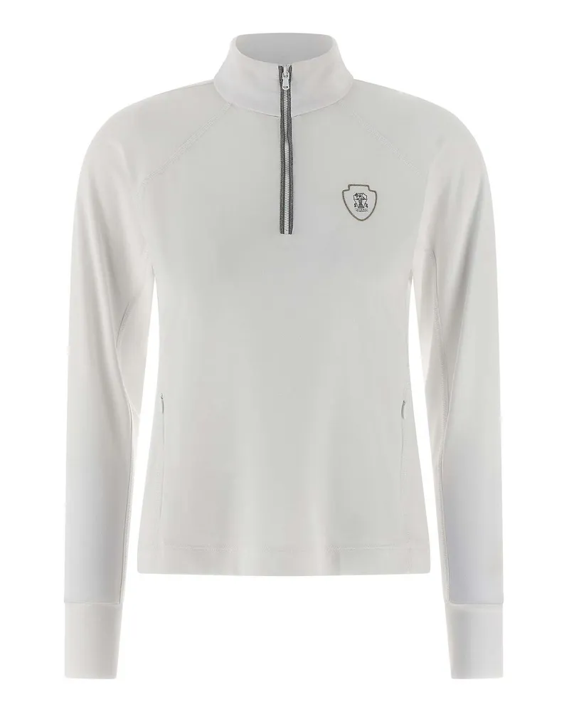 Brunello Cucinelli Rundhalspullover - Weiß Weiß