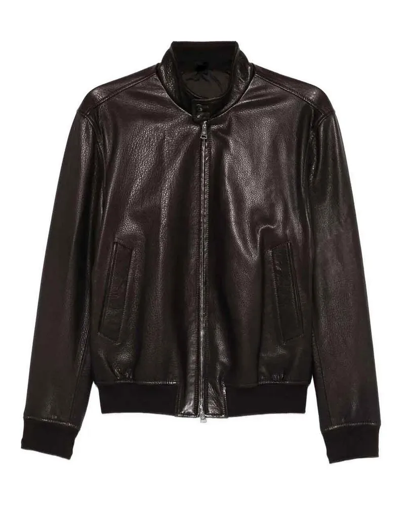 Tagliatore Lederjacke - Dunkelbraun Dunkelbraun