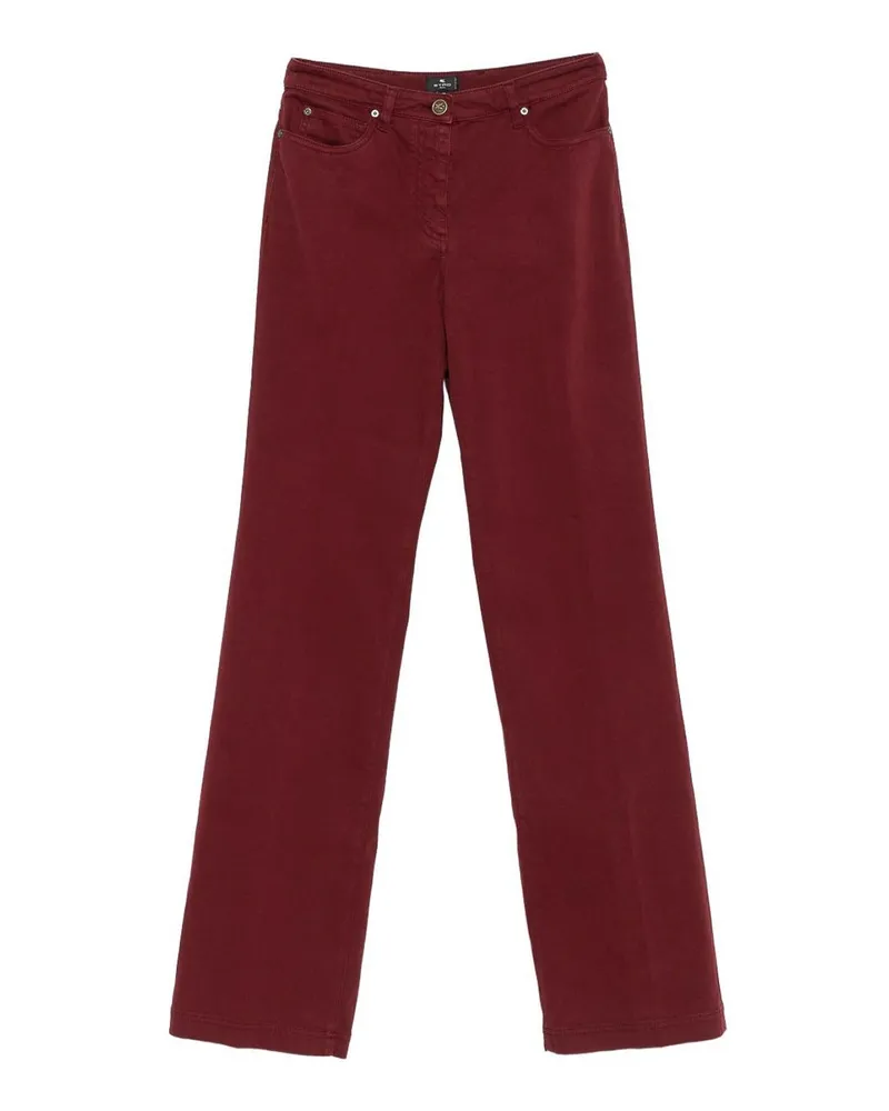 Etro Bootcut Jeans - Dunkelrot Dunkelrot