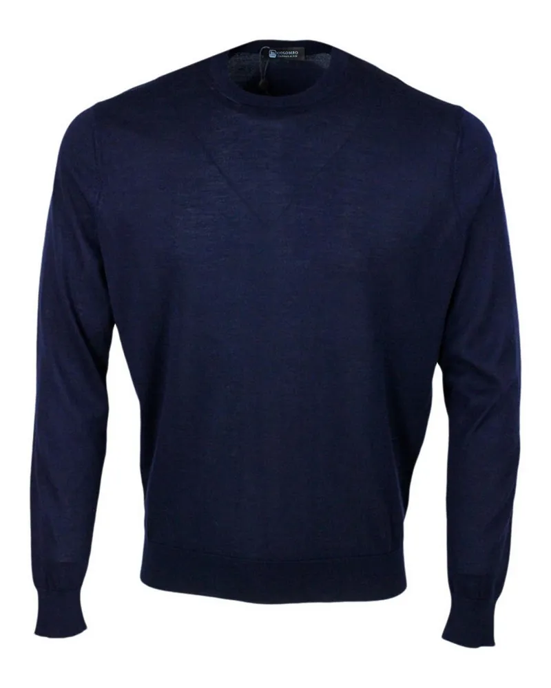 Colombo Rundhalspullover - Blau Blau