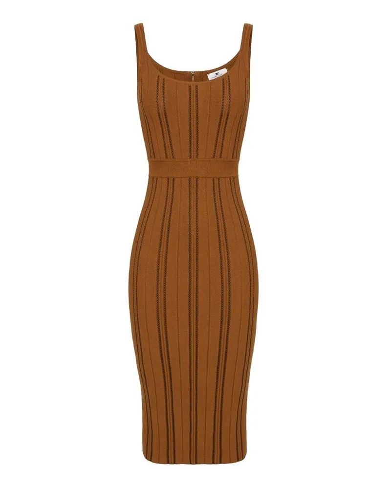 Elisabetta Franchi Knielanges Kleid - Schwarz Schwarz