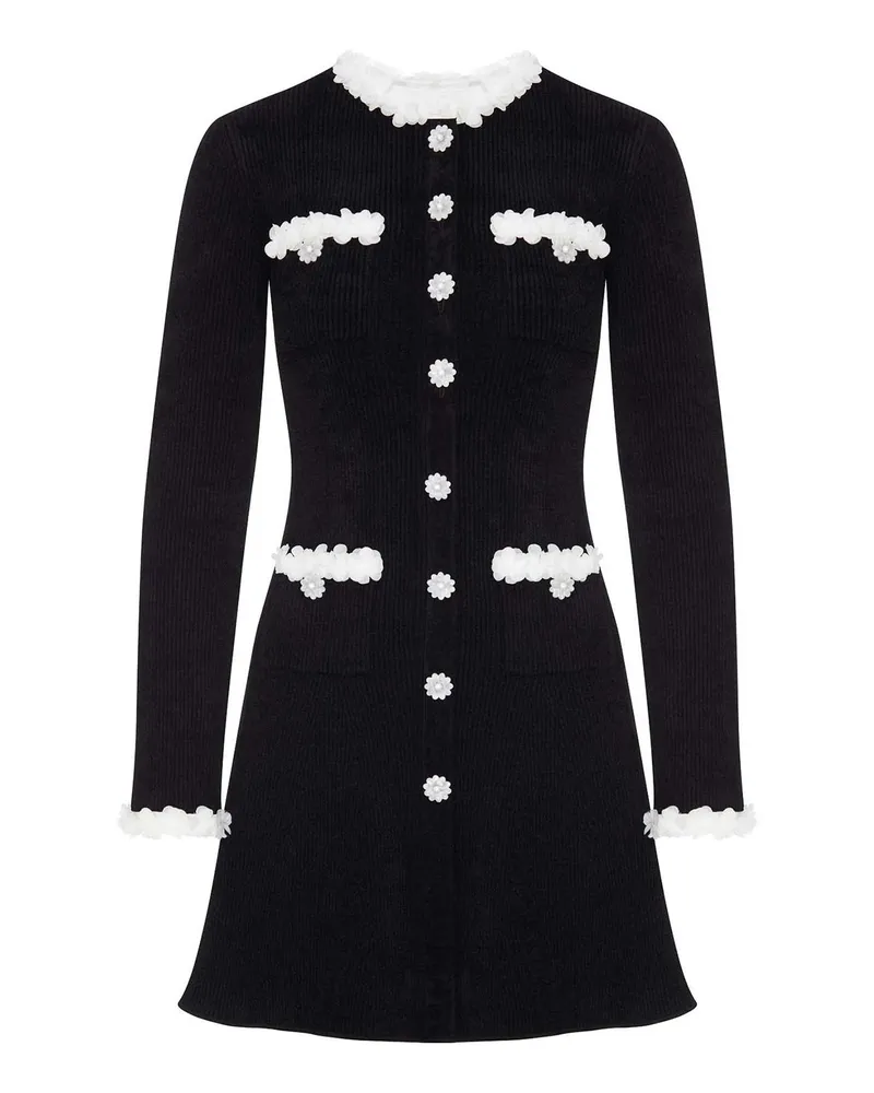 Self-Portrait Kurzes Kleid - Schwarz Schwarz