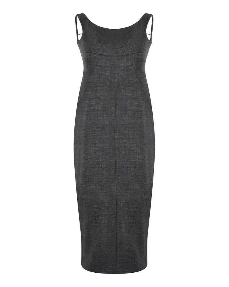 Philosophy Di Lorenzo Serafini Knielanges Kleid - Grau Grau