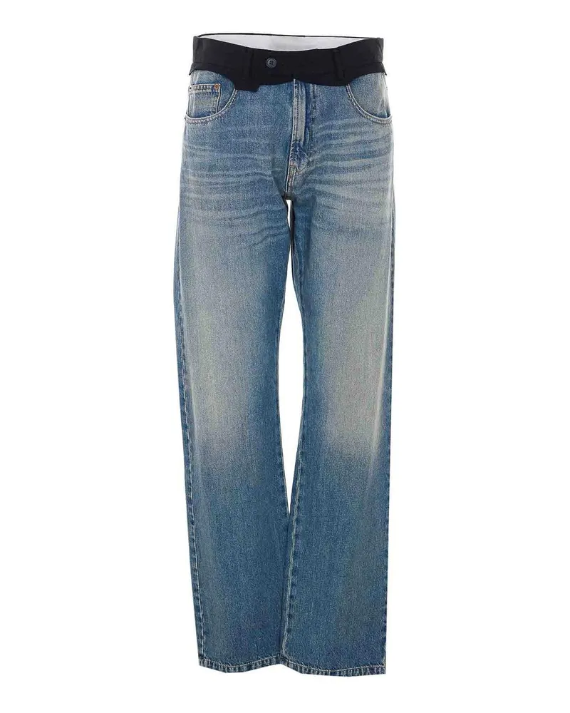 Maison Margiela Straight Leg Jeans - Blau Blau