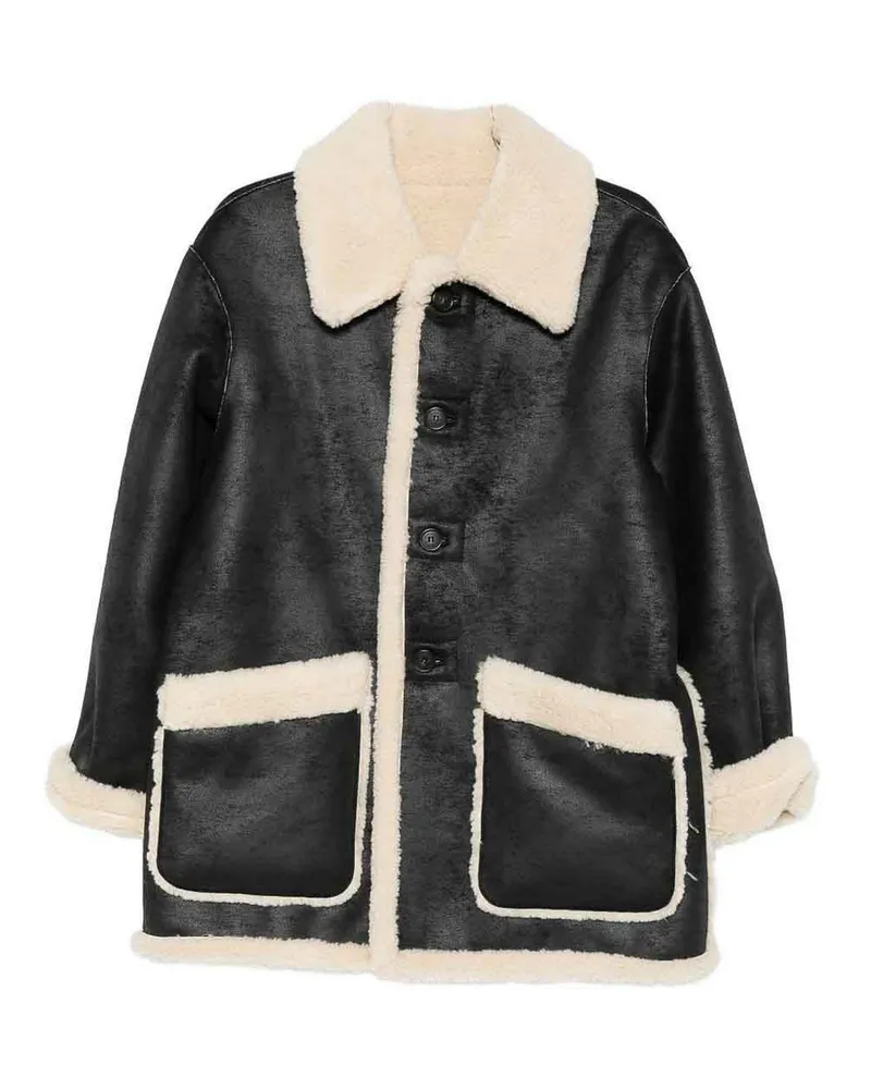 Dunst Lederjacke - Schwarz Schwarz