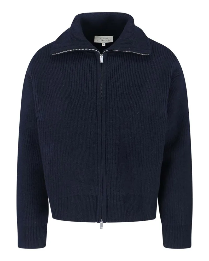 Studio Nicholson Rundhalspullover - Blau Blau