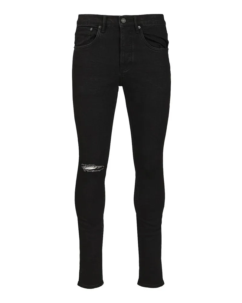 PURPLE BRAND Straight Leg Jeans - Schwarz Schwarz