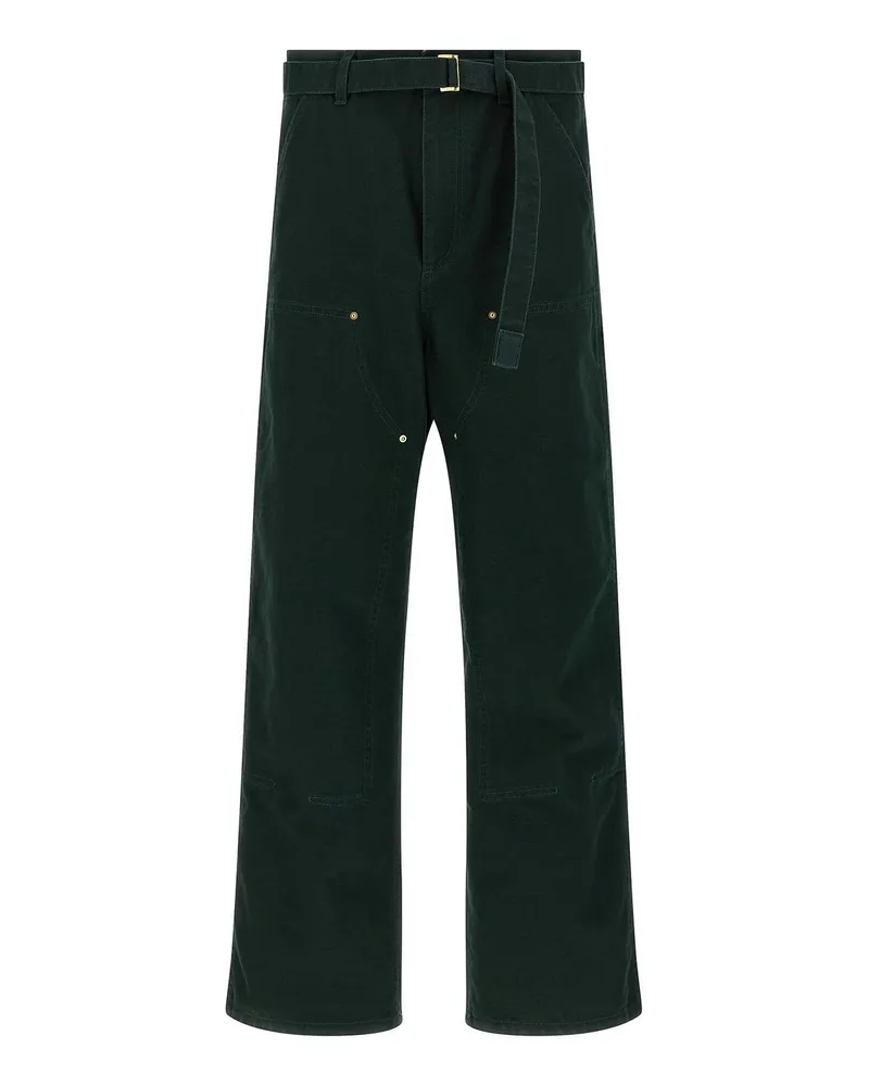 Sacai Casual Hose - Grün Grün