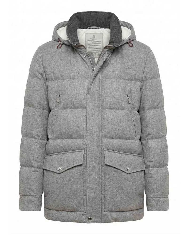 Brunello Cucinelli Daunenjacke - Grau Grau