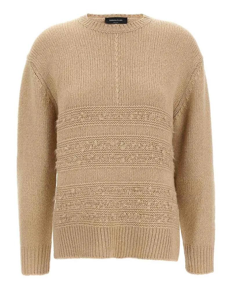 Fabiana Filippi Rundhalspullover - Beige Beige