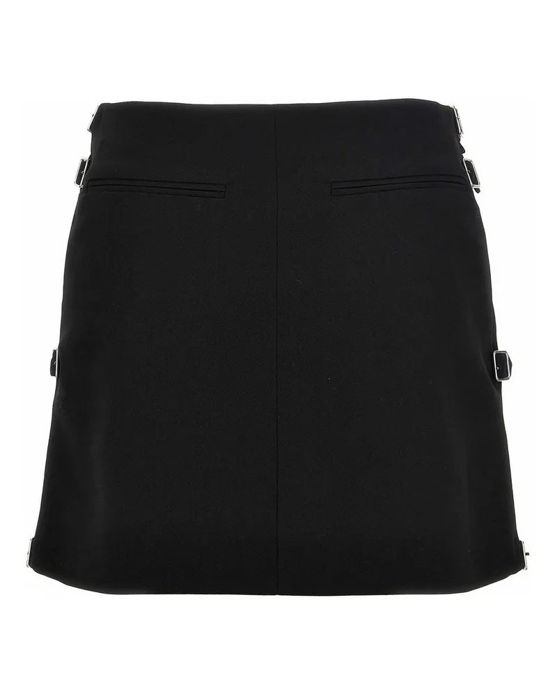 Courrèges Minirock - Schwarz Schwarz