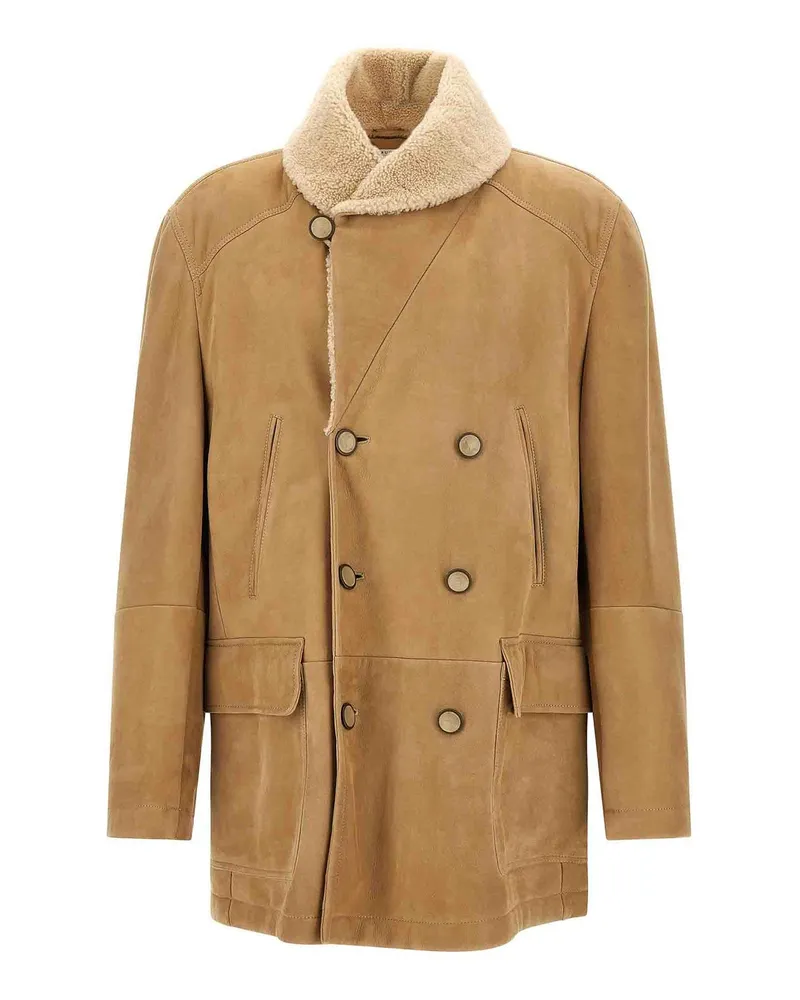 Brunello Cucinelli Kurzer Mantel - Beige Beige