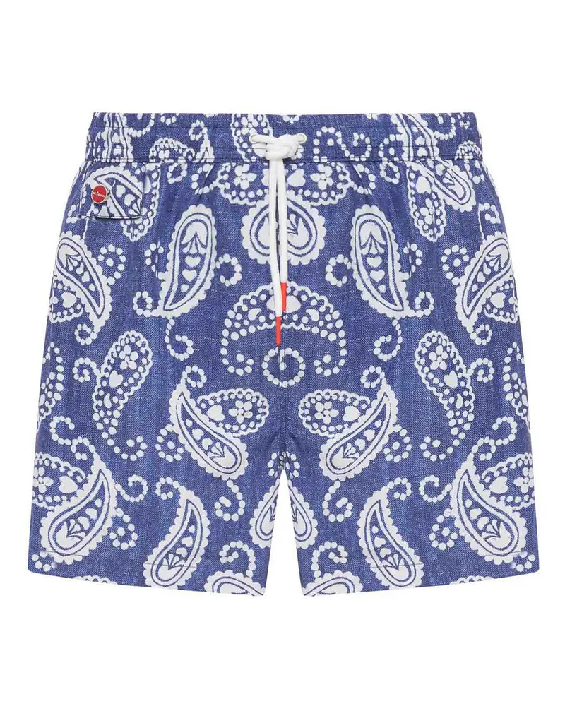 Kiton Badeanzug - Blau Blau