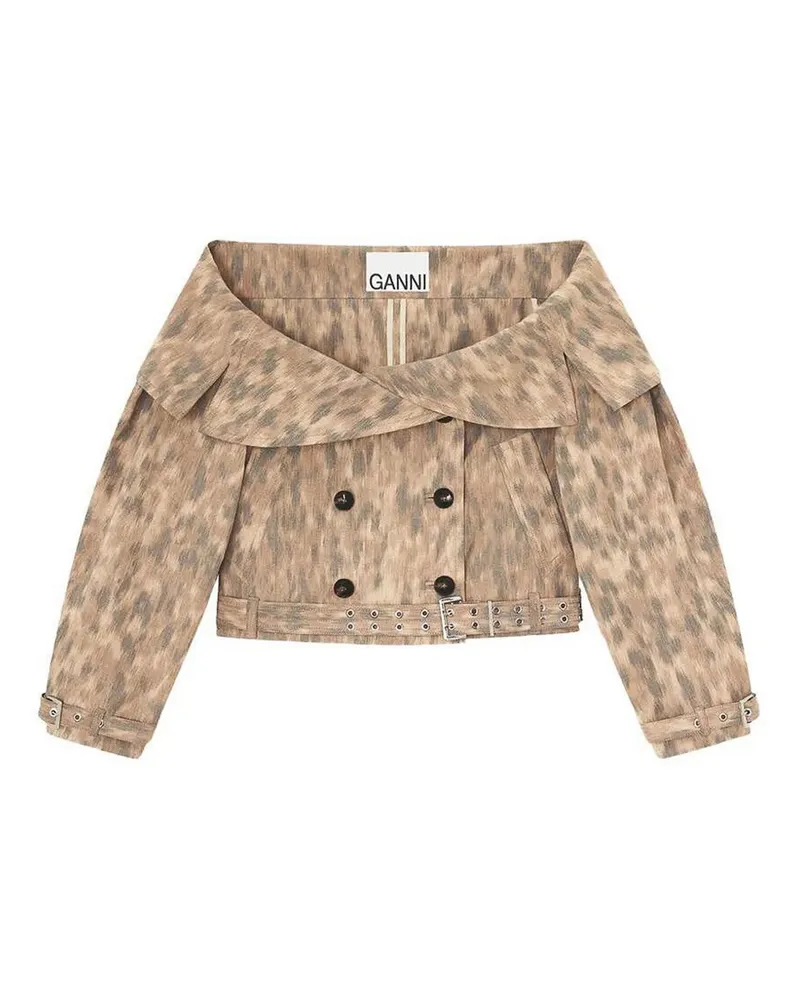 Ganni Casualjacke - Creme Creme