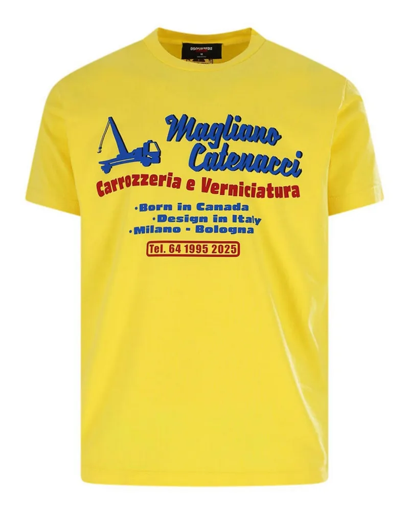 Dsquared2 T-Shirt - Gelb Gelb