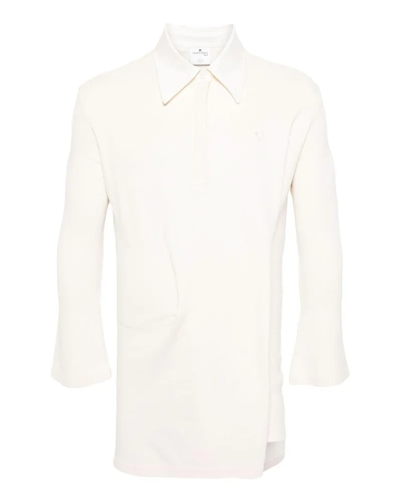 Courrèges Knielanges Kleid - Beige Beige