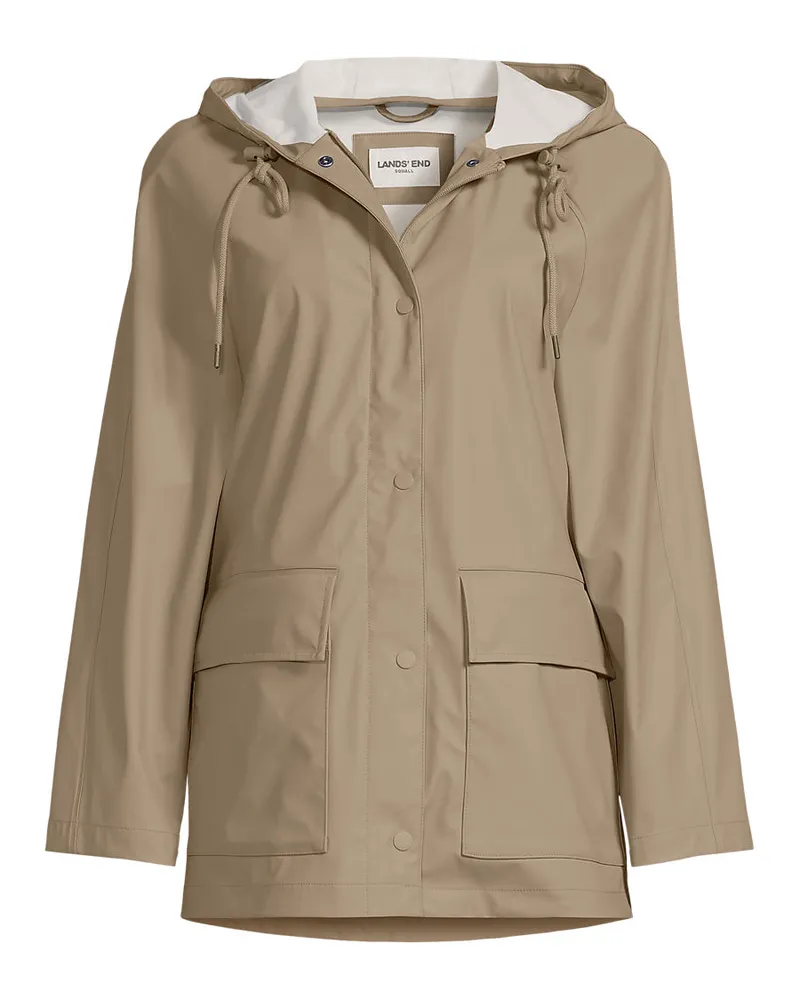 Lands' End Squall Ausgestellte Regenjacke, Damen, Größe regular, Braun, Polyester, by Braun