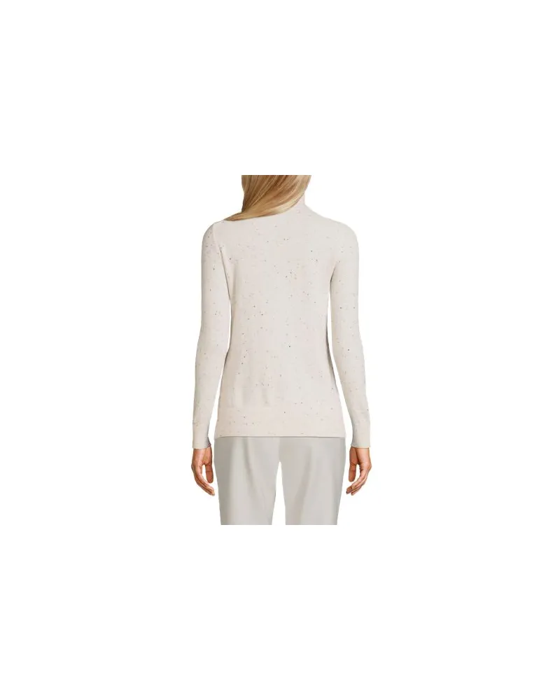 Lands' End Rollkragen-Pullover aus Kaschmir, Damen, Größe:32-34 petite, Weiß, Kaschmir, by Weiß