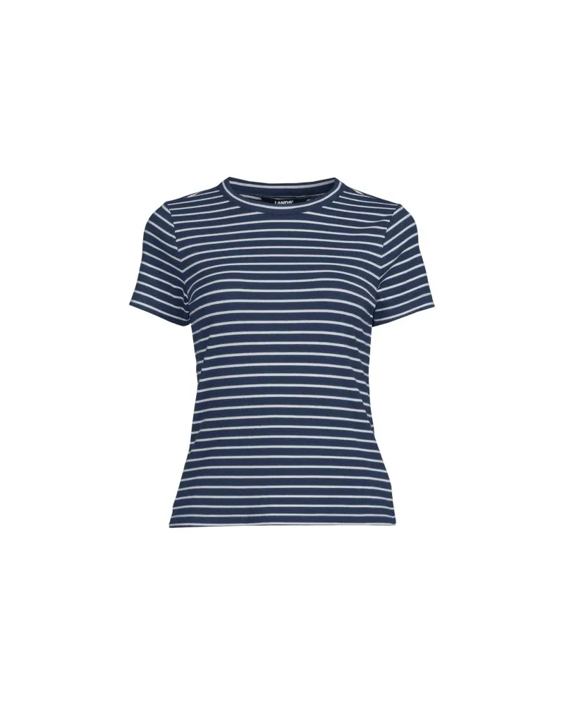 Lands' End T-Shirt aus softem Viskosemix, Damen, Größe plus, Blau, Viskose/Polyester-Mischung, by Blau