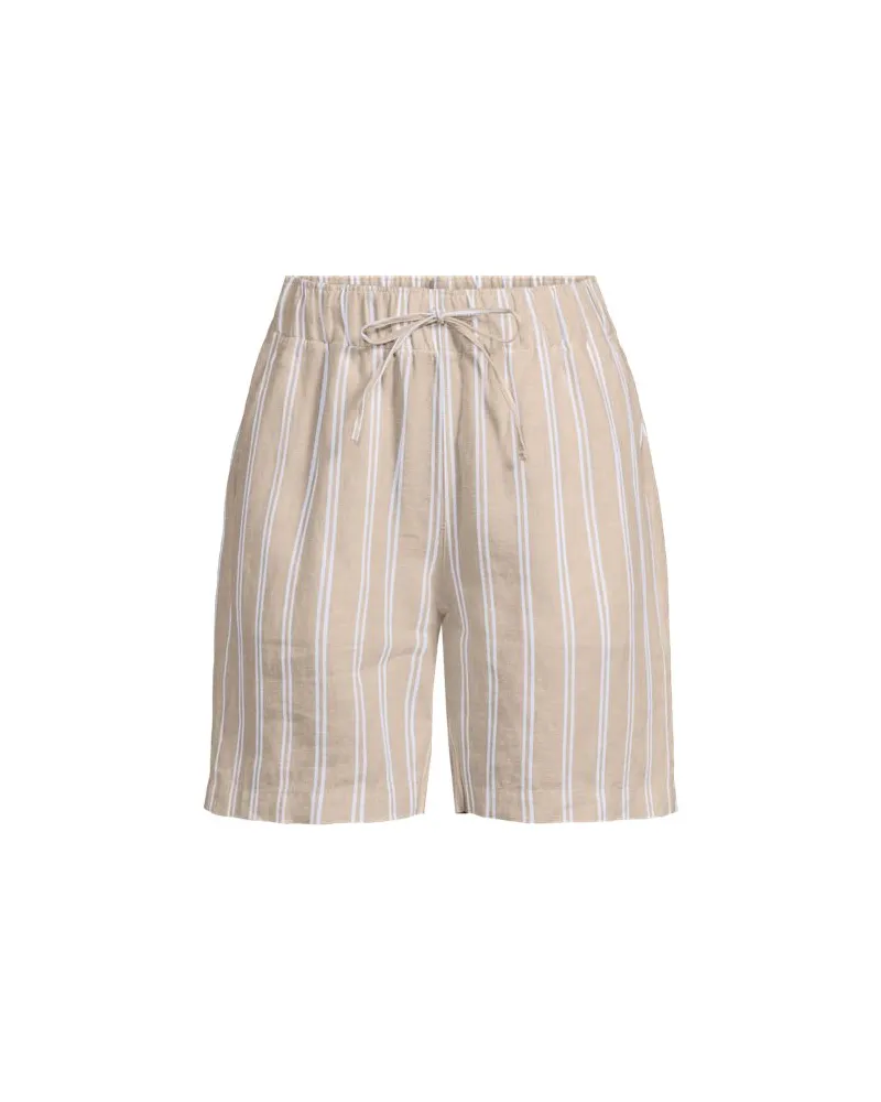 Lands' End Leinen-Schlupfshorts, Damen, Größe regular, Weiß, Leinen, by Weiß