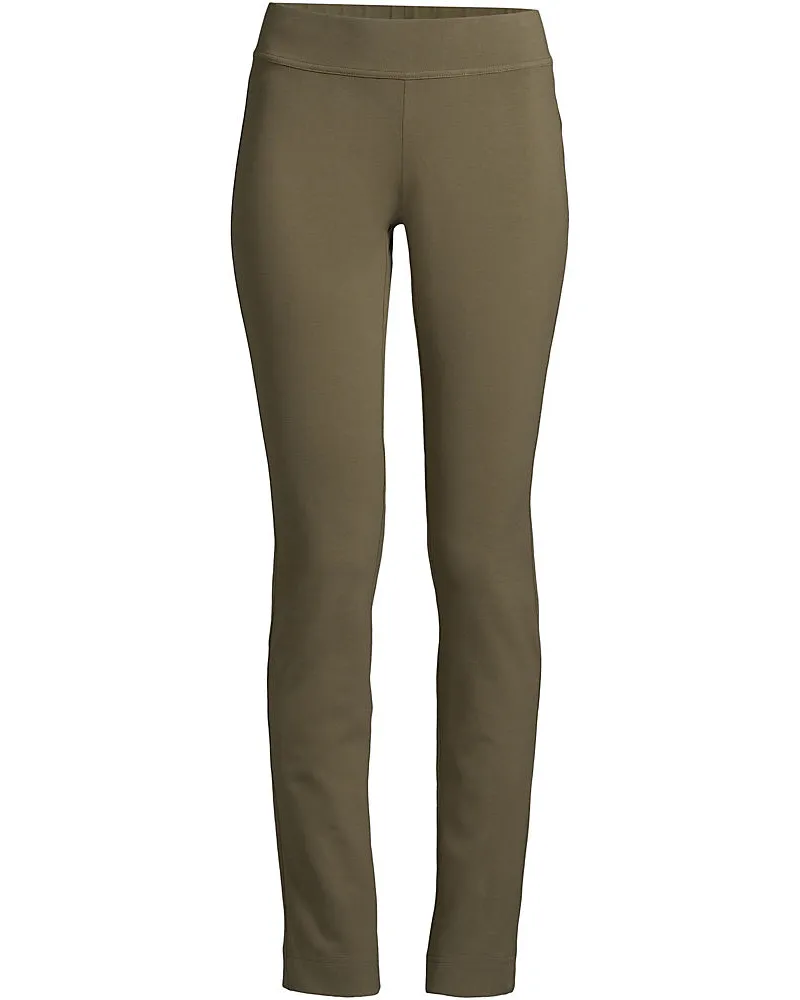 Lands' End Slim Fit Starfish Jersey-Freizeithose, Damen, Größe plus, Grün, Elasthan/Baumwoll-Mischung, by Grün