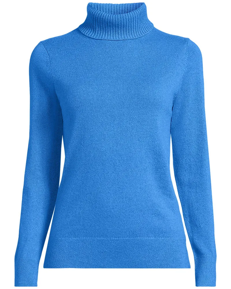 Lands' End Rollkragen-Pullover aus Kaschmir, Damen, Größe plus, Blau, Kaschmir, by Blau