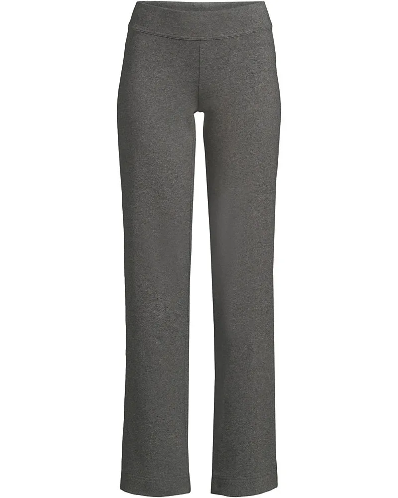 Lands' End Stretch-Freizeithose Straight Fit Starfish Pant, Damen, Größe tall, Grau, Baumwoll-Mischung, by Grau