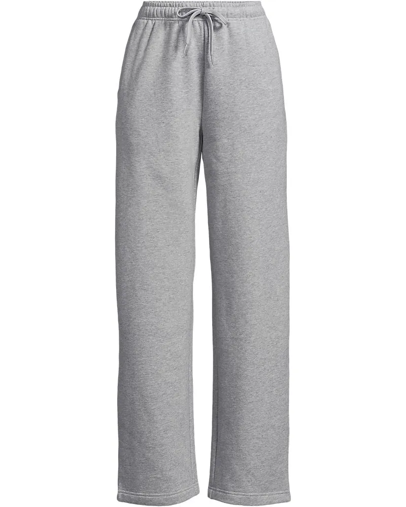 Lands' End Jogginghose mit geradem Bein SERIOUS SWEATS, Damen, Größe tall, Grau, Baumwoll-Mischung/Polyester-Mischung, by Grau
