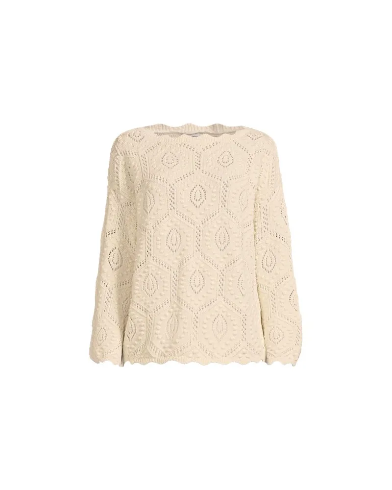 Lands' End Noppenpullover, Damen, Größe:32-34 regular, Weiß, Baumwolle, by Weiß