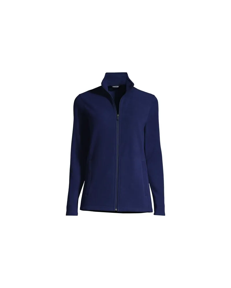Lands' End Anyweather Fleece-Jacke, Damen, Größe plus, Blau, Polyester, by Blau