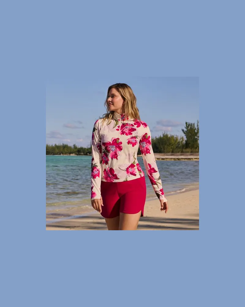 Lands' End Badeshorts, Damen, Größe regular, Lila, Nylon-Mischung, by Lila