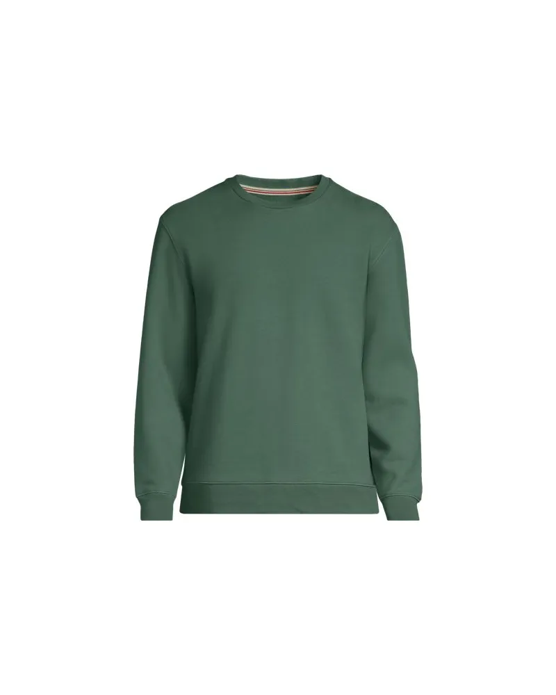 Lands' End Rundhals-Sweatshirt SERIOUS SWEATS, Herren, Größe:44-46 regular, Grün, Baumwoll-Mischung/Polyester-Mischung, by Grün
