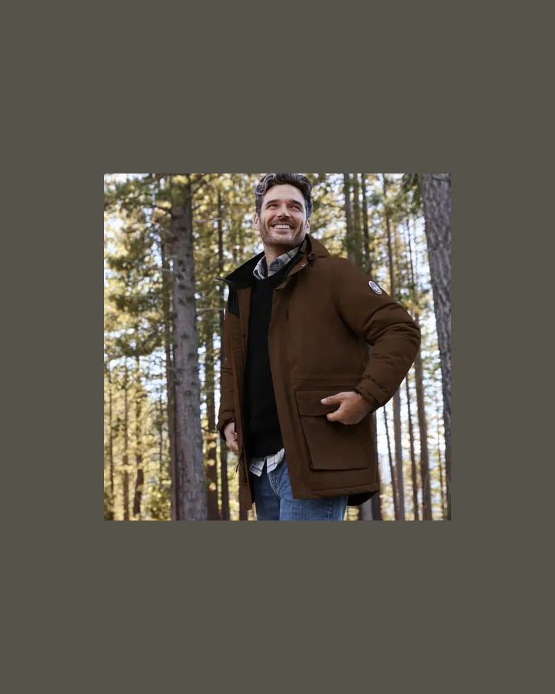Lands' End Wasserdichter, isolierter Squall-Parka, Herren, Größe:44-46 regular, Braun, Nylon, by Braun