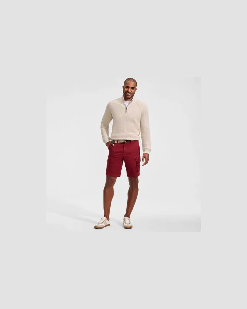 Lands' End Cargo-Shorts mit Gürtel, Herren, Größe regular, Braun, by Braun