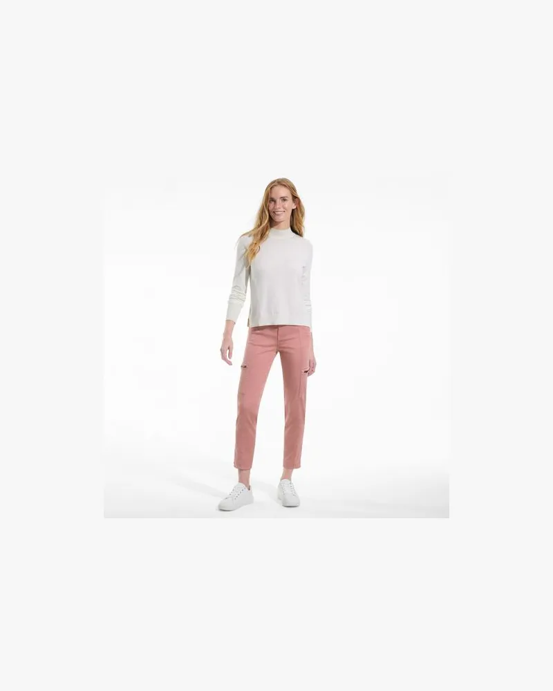 Lands' End 7/8-Cargohose aus Lyocell-Mischung Mid Waist, Damen, Größe regular, Rot, Baumwolle/Baumwoll-Mischung, by Rot