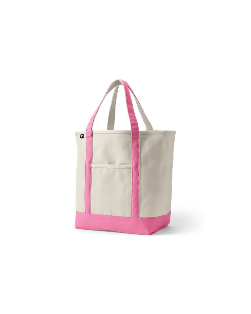 Lands' End Große offene Canvas-Tasche, Damen, Größe:null regular, Weiß, Baumwolle, by Weiß