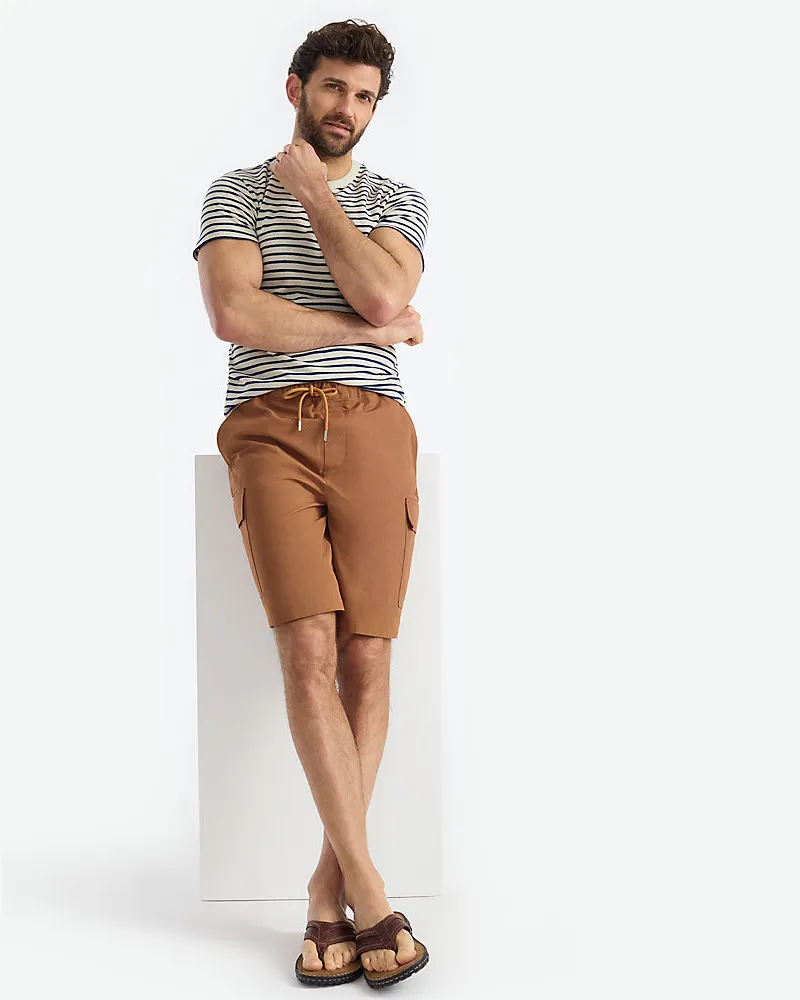 Lands' End Cargo-Shorts mit Schlupfbund, Herren, Größe regular, Braun, Baumwolle/Leinen, by Braun