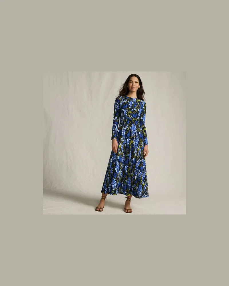Lands' End Bodycon-Maxikleid, Damen, Größe:40-42 regular, Blau, Polyester-Mischung, by Blau