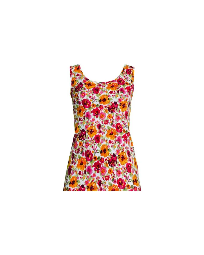 Lands' End Baumwoll-Top, Damen, Größe plus, Weiß, Baumwolle, by Weiß