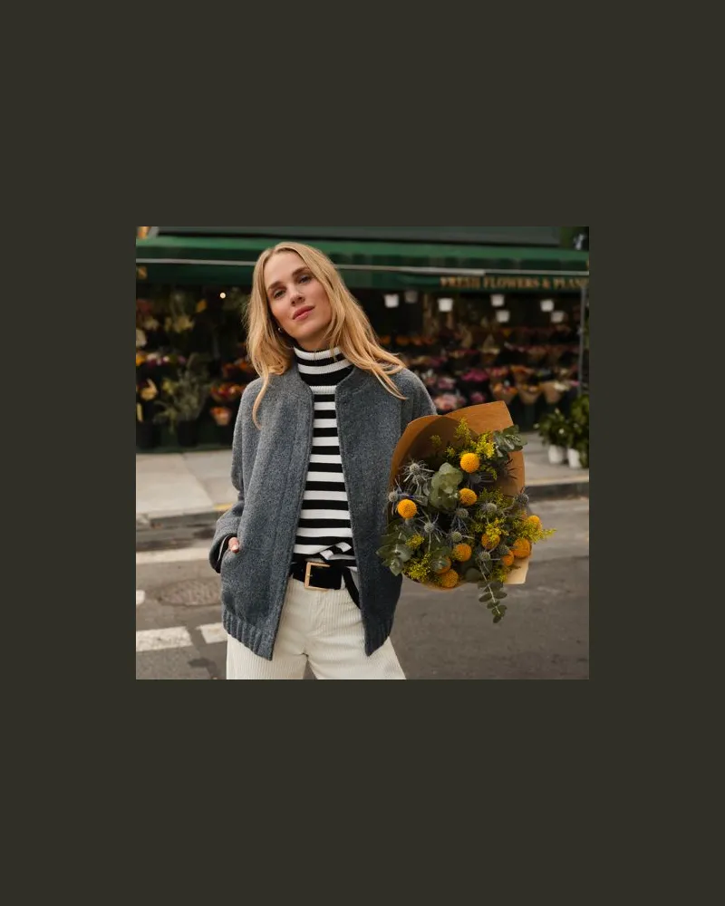 Lands' End Fleecejacke in Curly-Optik, Damen, Größe:44-46 regular, Grau, Polyester, by Grau
